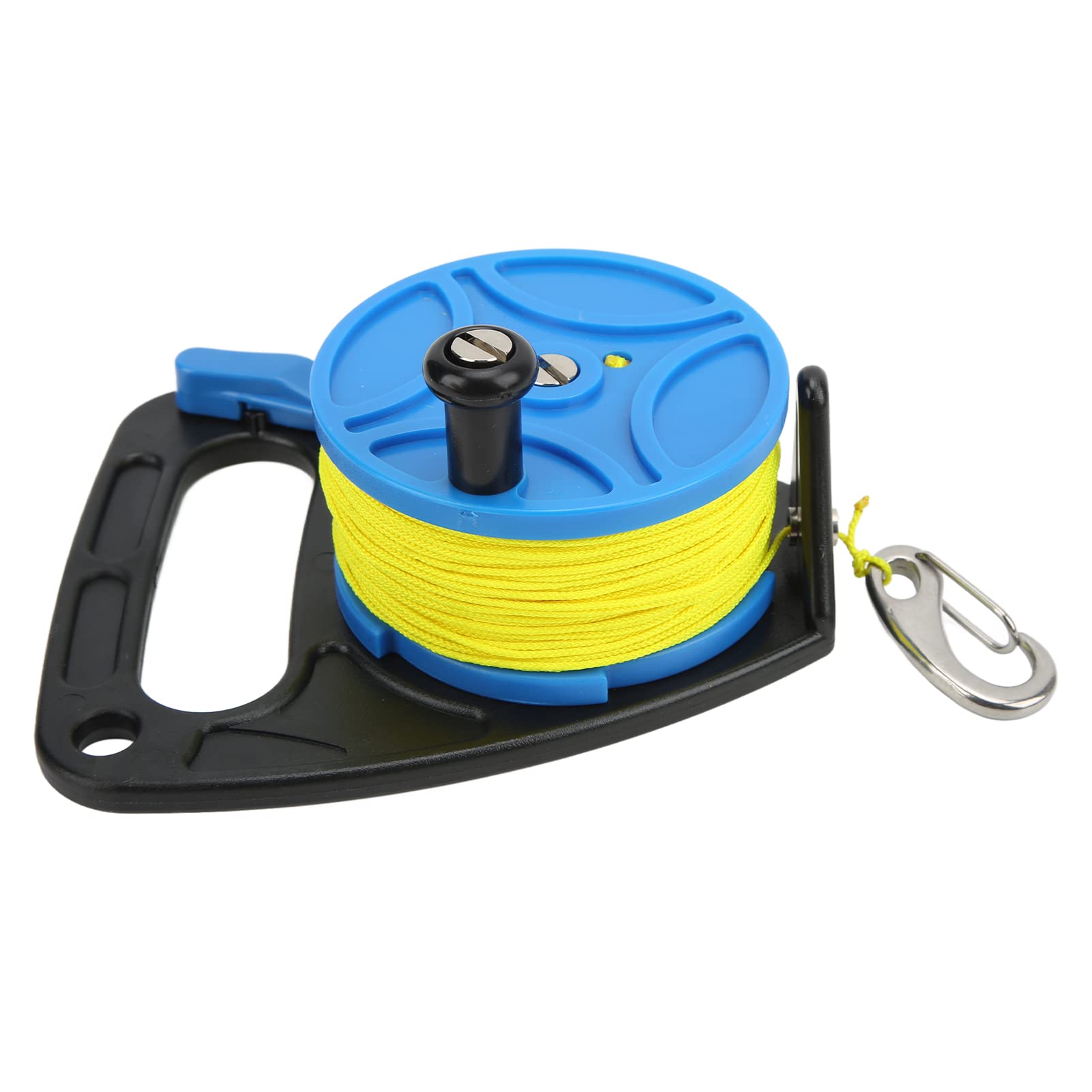 Demeras Kayak Anchor Rope Reel, Multi Purpose Proof Diving Reel 8 Strands Wire High Visibility for Cave Diving(Blue Wheel)