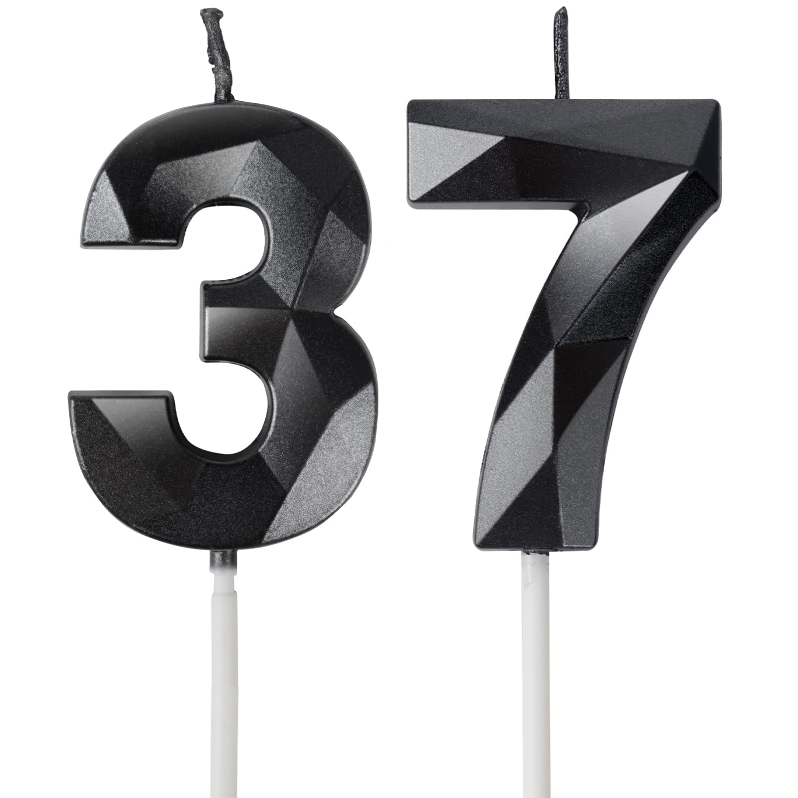 Yiran 50th Birthday Candles, Gold Number 50 Happy Birthday Candles, Cake Topper Decorations for Birthday Party, Wedding Anniversary Celebration Supply — view 18