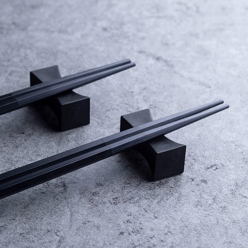 Palillos reutilizables CHFYIJYHM de aleación premium con diseño elegante para mesa 5