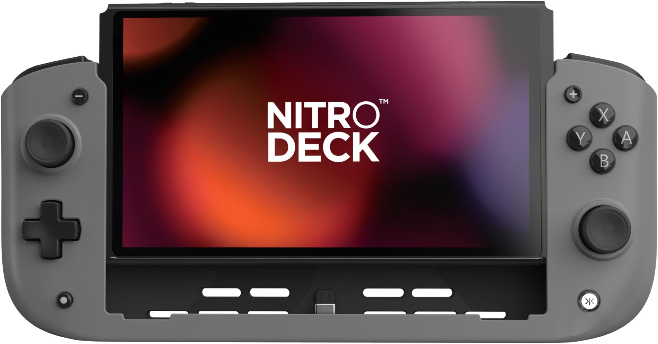 CRKD Nitro Deck - Professional Handheld Deck with Zero Stick Drift for Nintendo Switch and Switch OLED (Grey)