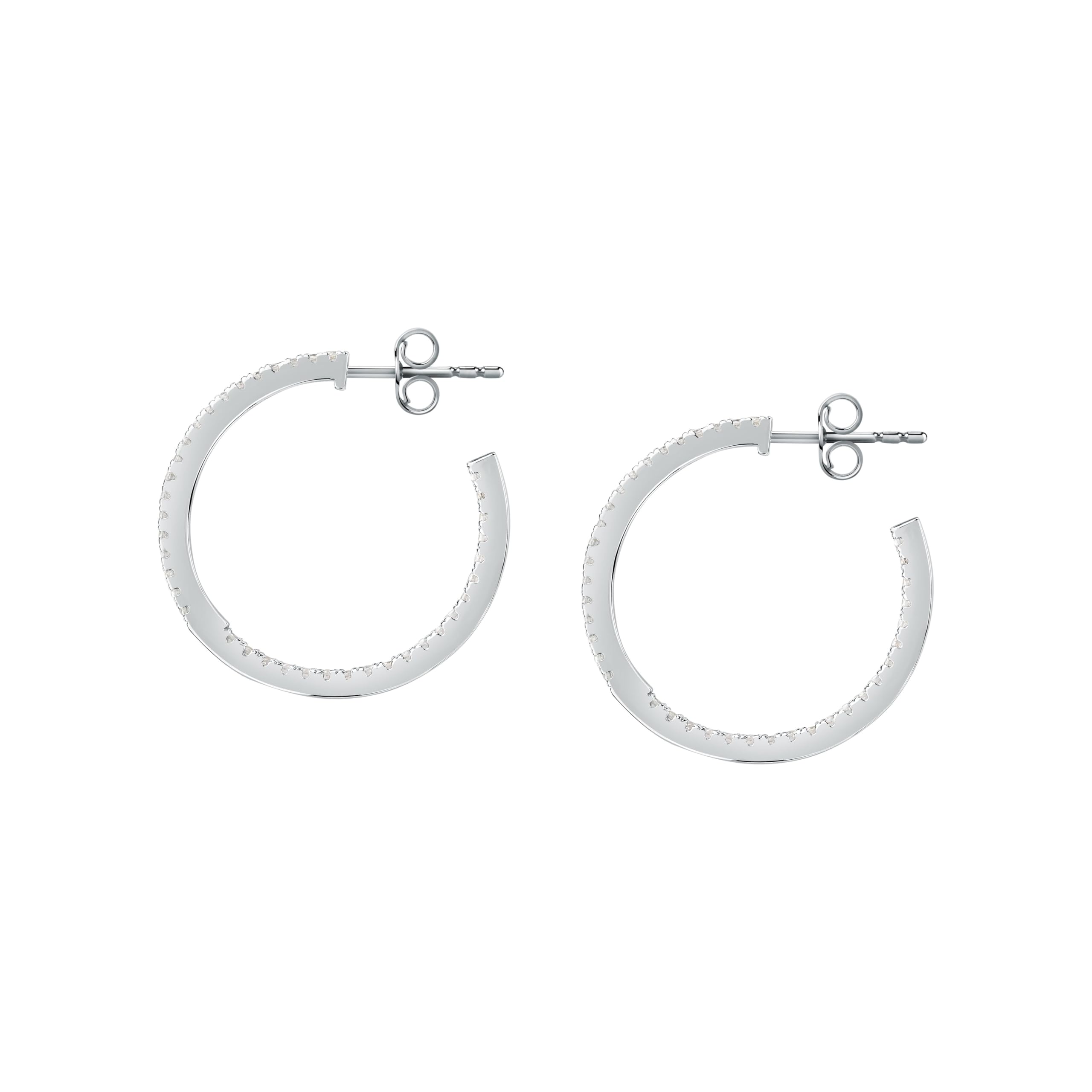 Morellato Orecchini a Cerchio da Donna in Argento 925‰, Zirconi, Collezione Tesori - SAIW147
