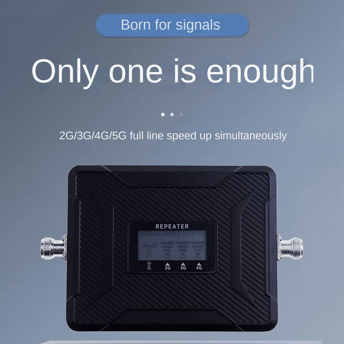 Amplificateur de Signal de Portable 60-65DB Gain Mobile 4G RéPéTeur de Signal de Portable 900/1800/2100 MHz (Band8/3/1) Prise UE