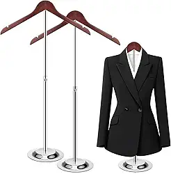 Suporte de exibição de camiseta para vendedores, forma de vestido ajustável, manequim torso, suporte portátil de madeira para pendurar, cabide flexível para roupas, camiseta, jaqueta, casaco, altura