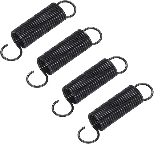 MECCANIXITY Muelle de puerta para horno de microondas, resorte universal de aluminio, 0.276x0.984 in, compatible con estufa de horno, negro, 4