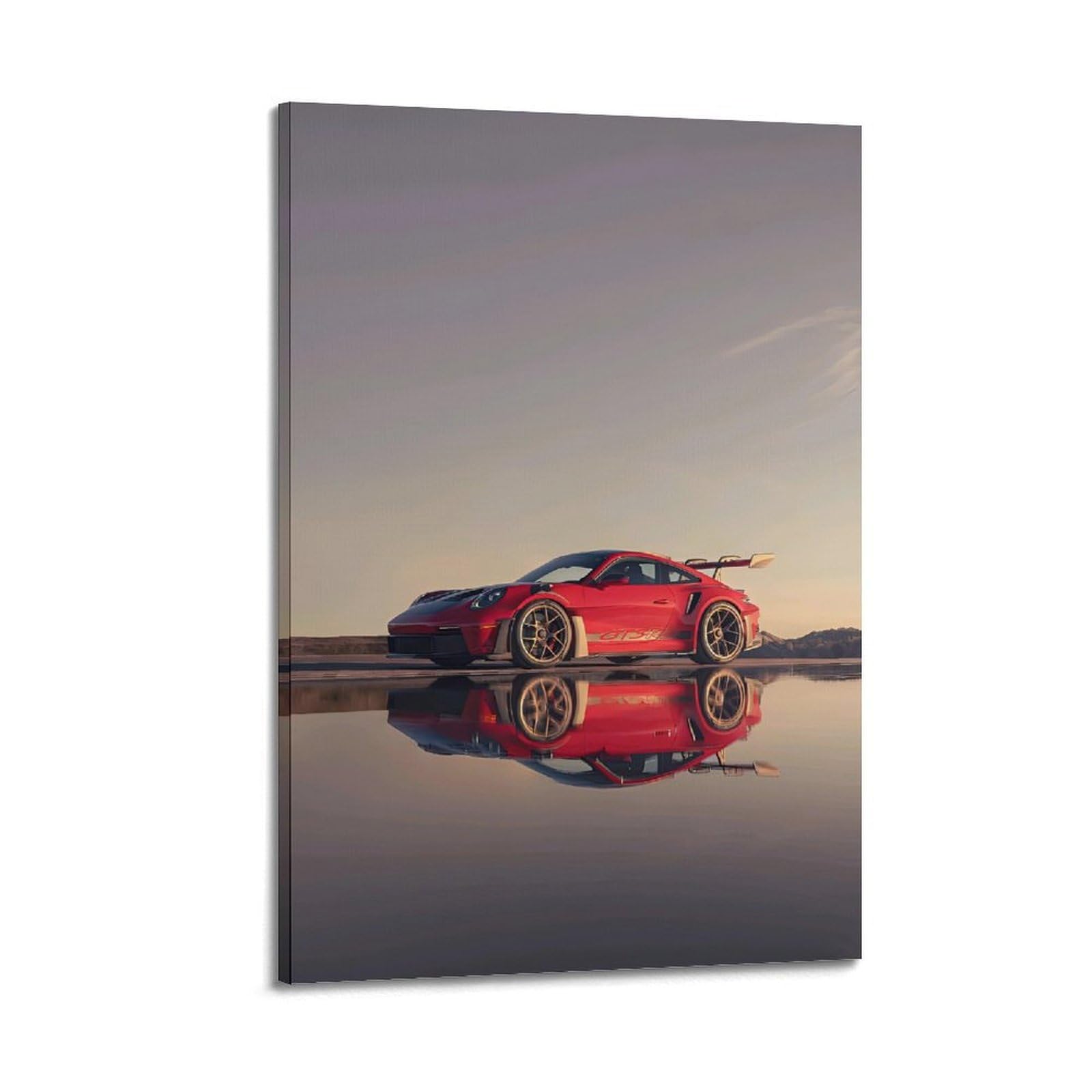 OKAHYS 911 GT3-RS Red Sports Racing Car Artwork Poster Decorative Painting Canvas Wall Artworks Picture 20x30inch(50x75cm)