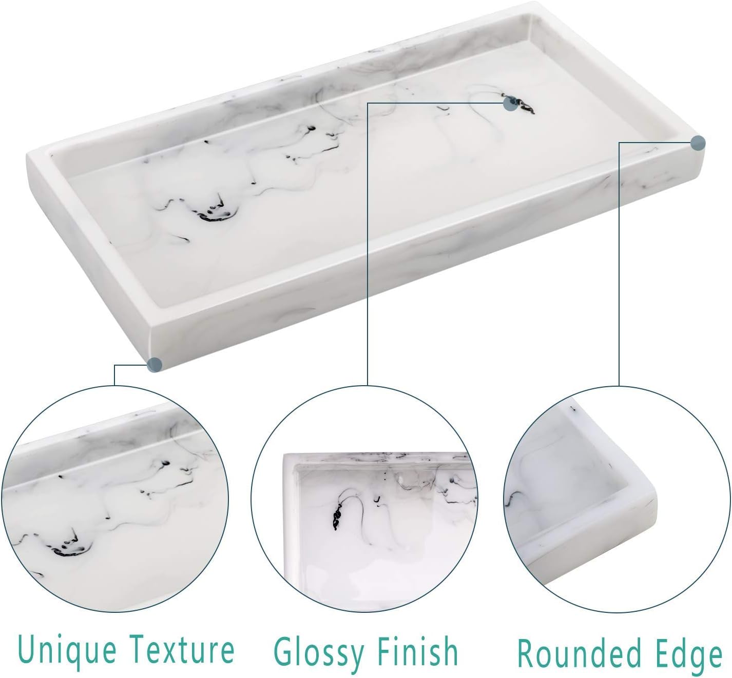 Emibele Jewelry Organizer Resin Tray - Image 4