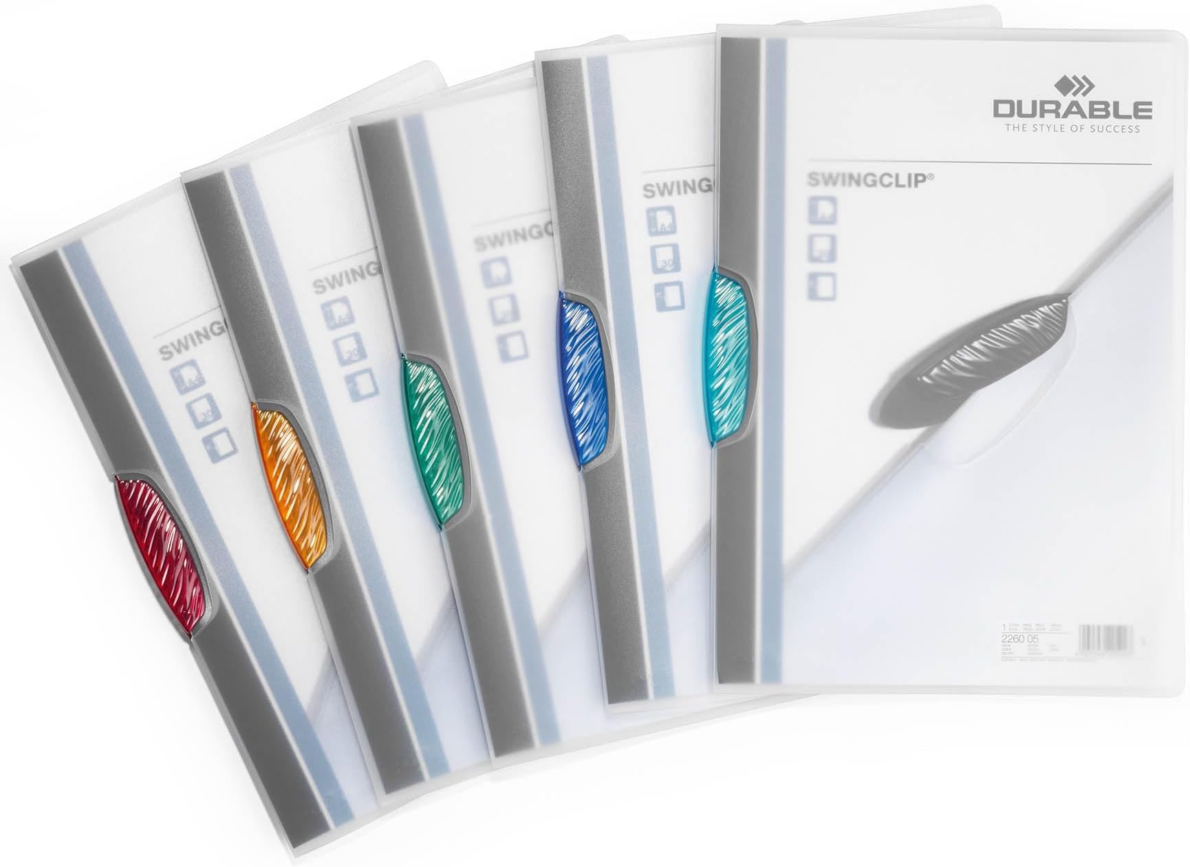 Durable Klemm-Mappe Duraswing - Bewerbungsmappe A4 Bis 30 Blatt