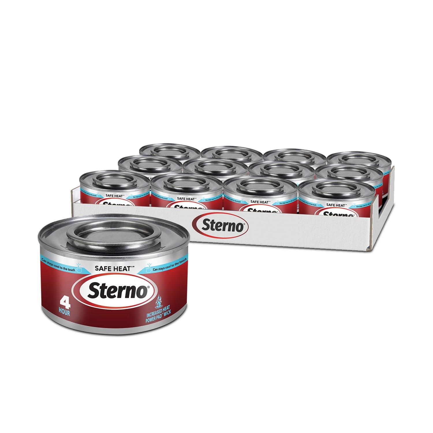Sterno Fuel Cans - 4-Hour Burn, (24-Pack) Chafing Dish Fuel Can Burners for Food Warmer, Chafer Fuel Canned Heat, Safe Heat