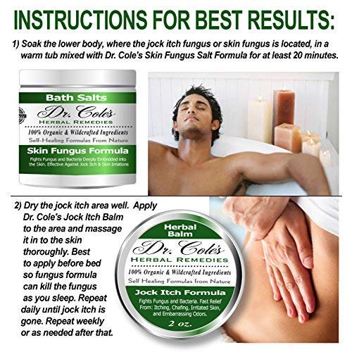 Dr. Cole's Organic Jock Itch Treatment – Anti-Fungal Ointment, Kills Fungus & Ringworm – Relieves Itching & Eliminates Fowl Groin Odor Naturally – Easy To Apply – Safe For The Whole Family #TOP4