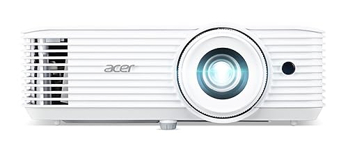 Acer H6546Ki DLP Beamer (1080p Full HD (1.920 x 1.080 Pixel) 5.200 ANSI Lumen, 10.000:1 Kontrast, 3D, Keystone, 1x 3 Watt Lautsprecher, 2xHDMI 1.4a (HDCP), Audio Anschluss) weiß, Home Cinema