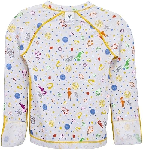 Camisa de eccema para aliviar la picazón, camiseta de pijama para niños con guantes sin arañazos para tratamiento de eccema moderado a severo para