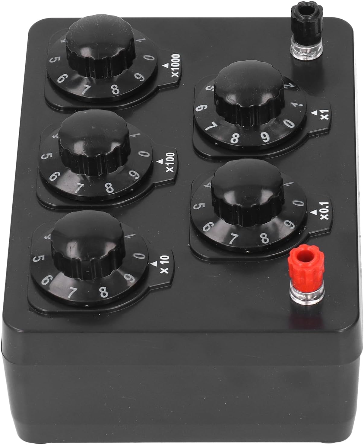 Decade Box, Adjustable Decade Resistor 0‑9999 Ohm Variable Box Variable Decimal Lab Resistor Substitution Box