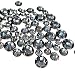 400 pc 2mm - 6mm Resin Black Diamond round Rhinestones Flatback Mix SIZE *ship with FREE GIFT from GreatDeal68*