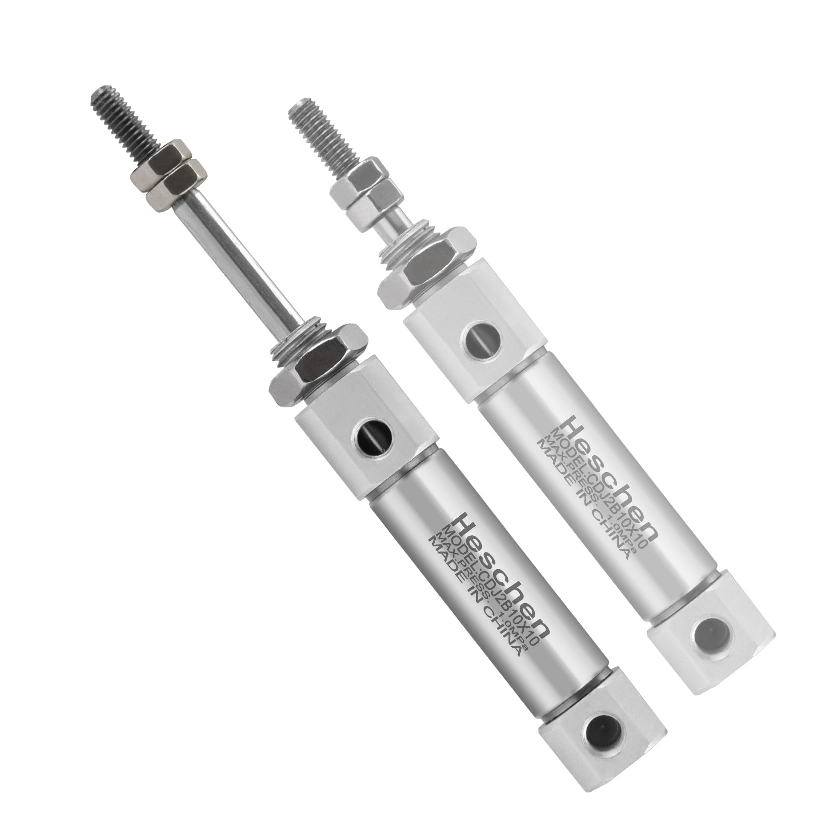 Heschen Stainless Steel Slim Air Pneumatic Cylinder, CDJ2B 10-10, M5 Port, 10mm Bore, 10mm Stroke, Double Acting Single Rod — Amazon image 8