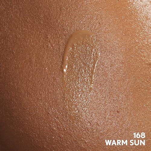 Image of COVERGIRL Clean Invisible Foundation Makeup, Dewy & Glowy Natural Finish, Buildable Coverage, Skin-Like Smooth Look, Vegan, Warm Sun, 1oz
