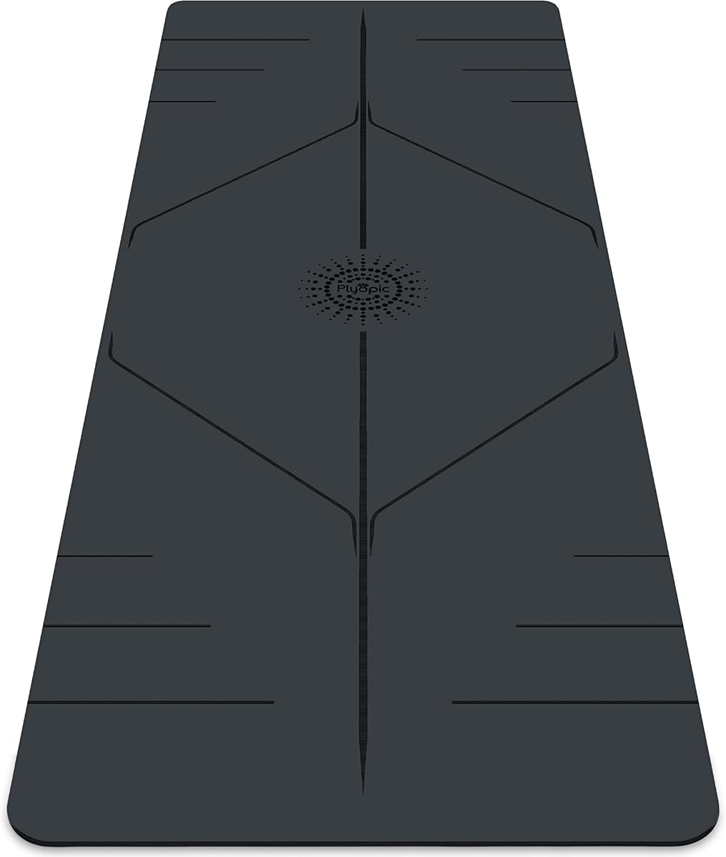 Plyopic. Ultra-Grip Pro Yoga Mat – EXTREME Non-Slip Performance - Dry Grip & Wet Grip - Alignment Lines - Comfortable & Sweat Resistant - For Yoga, Pilates, Exercise, Workout, Bikram & Hot Yoga