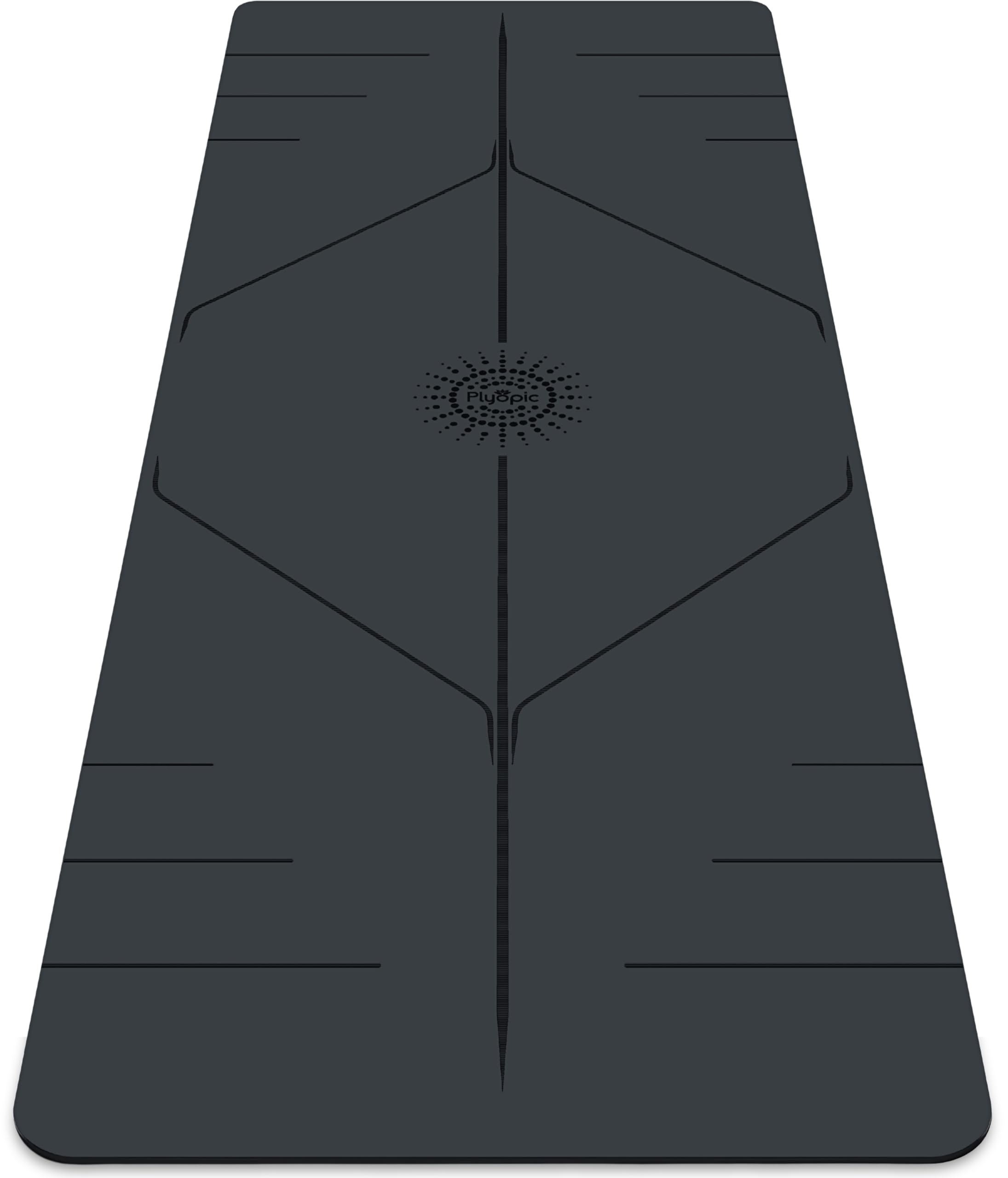 Plyopic Ultra-Grip Pro Yoga Mat – EXTREME Non-Slip Performance - Dry Grip & Wet Grip - Alignment Line - Comfortable & Sweat Resistant - For Yoga, Pilates, Exercise, Bikram & Hot yoga