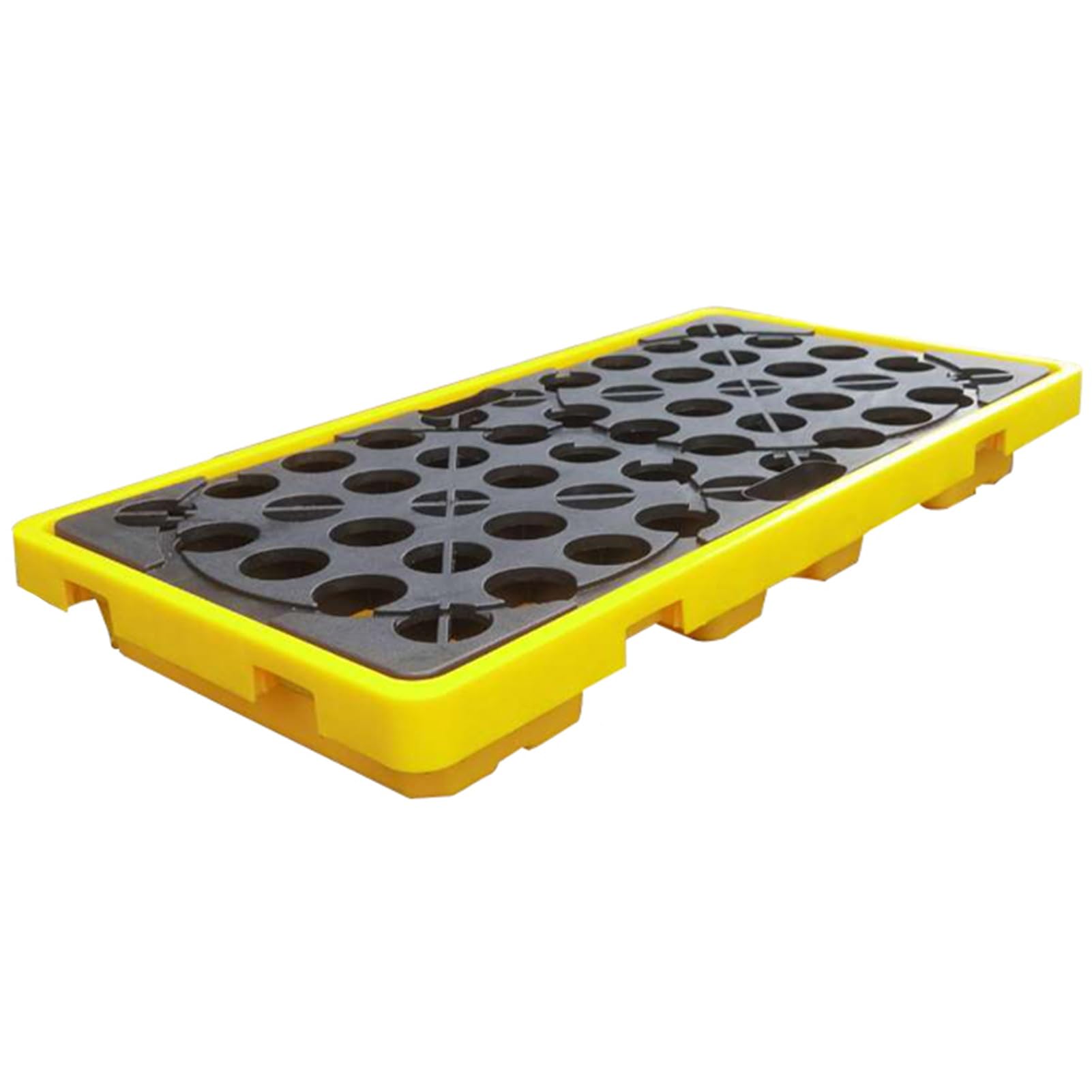 Plate-forme modulaire en polyéthylène anti-déversement étanche