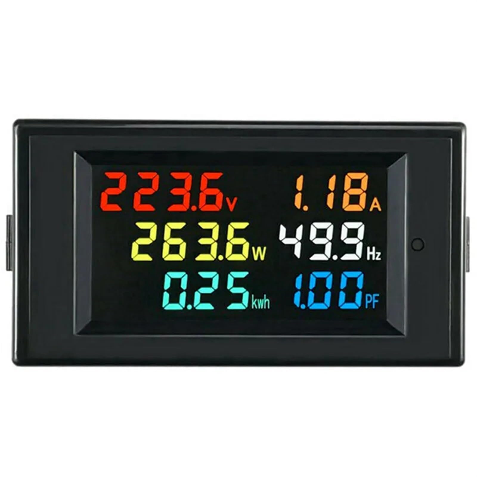 Voltmètre à panneau LCD 6 en 1 idéal pour surveiller sa maison