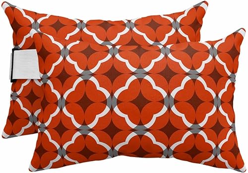 Miniatura 8 de Almohadas reclinables para la cabeza, color azul marino, para exteriores, impermeables, con rayas elásticas, color blanco, moderno, geométrico, arte