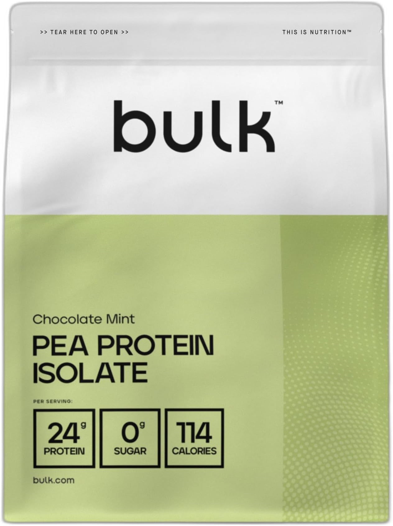 Bulk Pea Protein Isolate Powder, Chocolate Mint, 2.5 kg