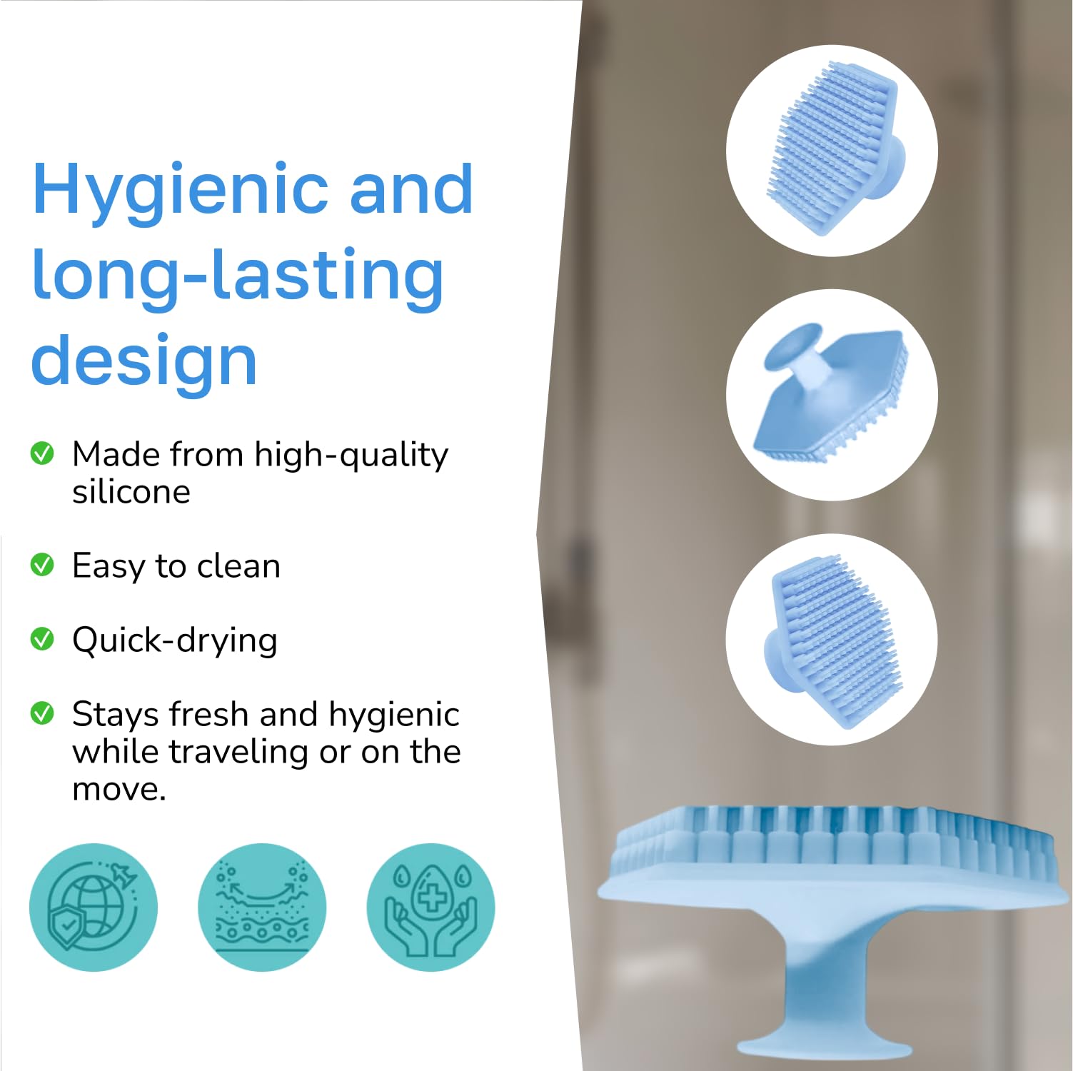 SILKLE Limpiador facial de silicona, cepillo facial para limpieza profunda y exfoliación suave, limpiador de silicona suave con mango antideslizante para todo tipo de piel, exfoliante facial para