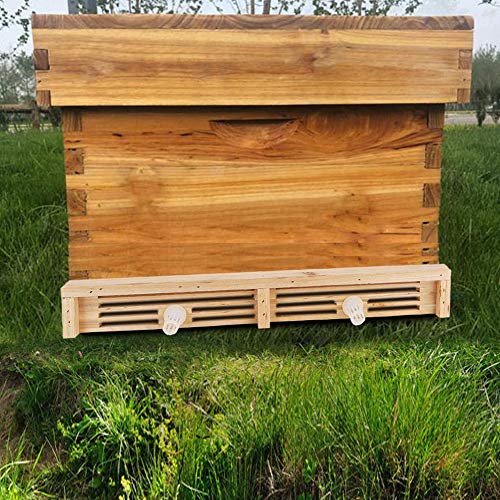 Bandeja coletora de pólen de madeira, bandeja coletora de pólen de quatro fileiras, armadilha, entra