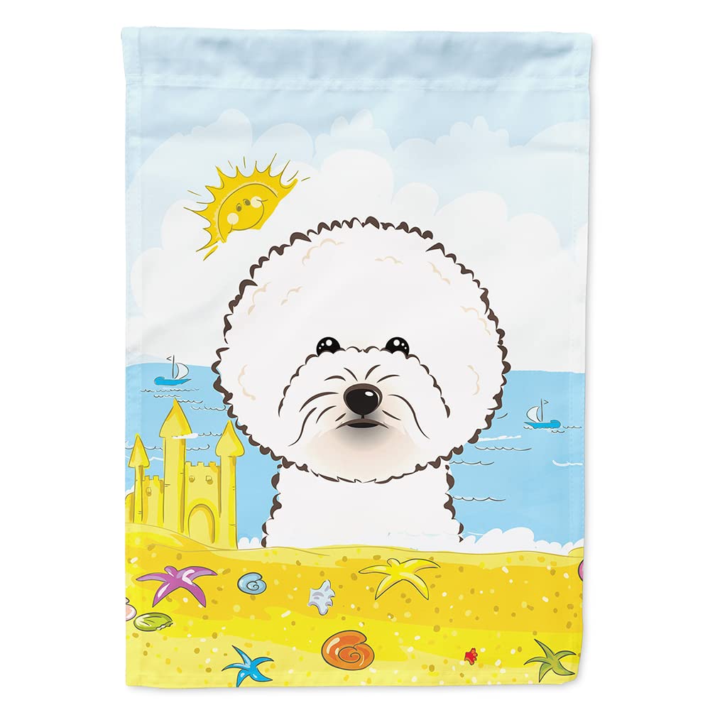 Drapeau Bichon Frisé grand format en toile résistant aux UV pour maison