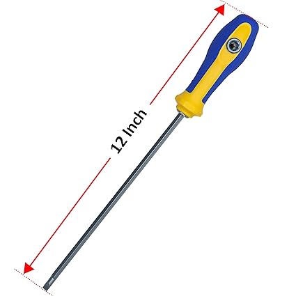 12 Inch 2 in 1 Philip Reversible Head Screwdriver with Hard Plastic Handle Multi Functional Hand Tools]