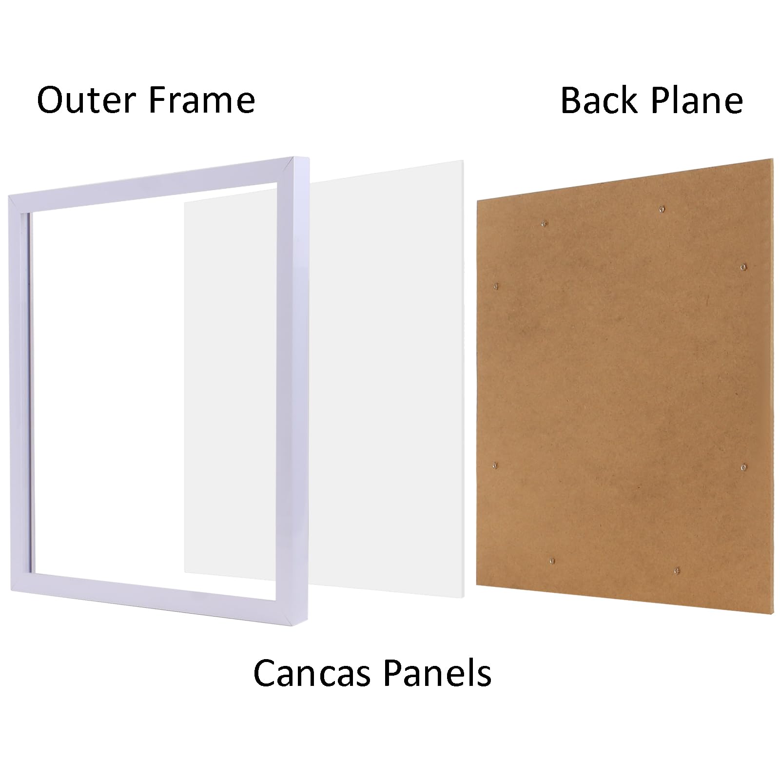 EVERMARKET 12x12 inch Diamond Painting Picture Frames, Compatible With 30x30 cm Without Mat - Image 2