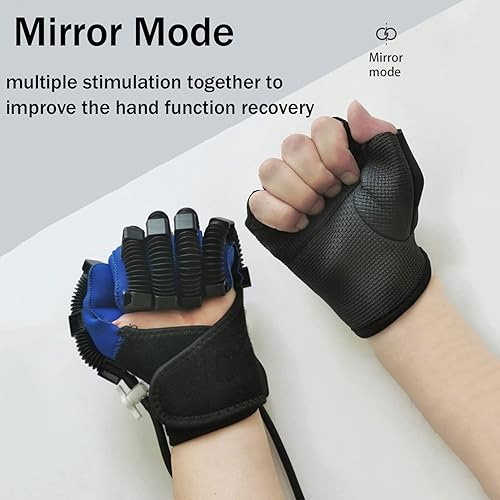 Miniatura 4 de Guantes de robot de rehabilitación de manos, dispositivo de asistencia de entrenamiento de flexión de dedos, férula de mano para pacientes con