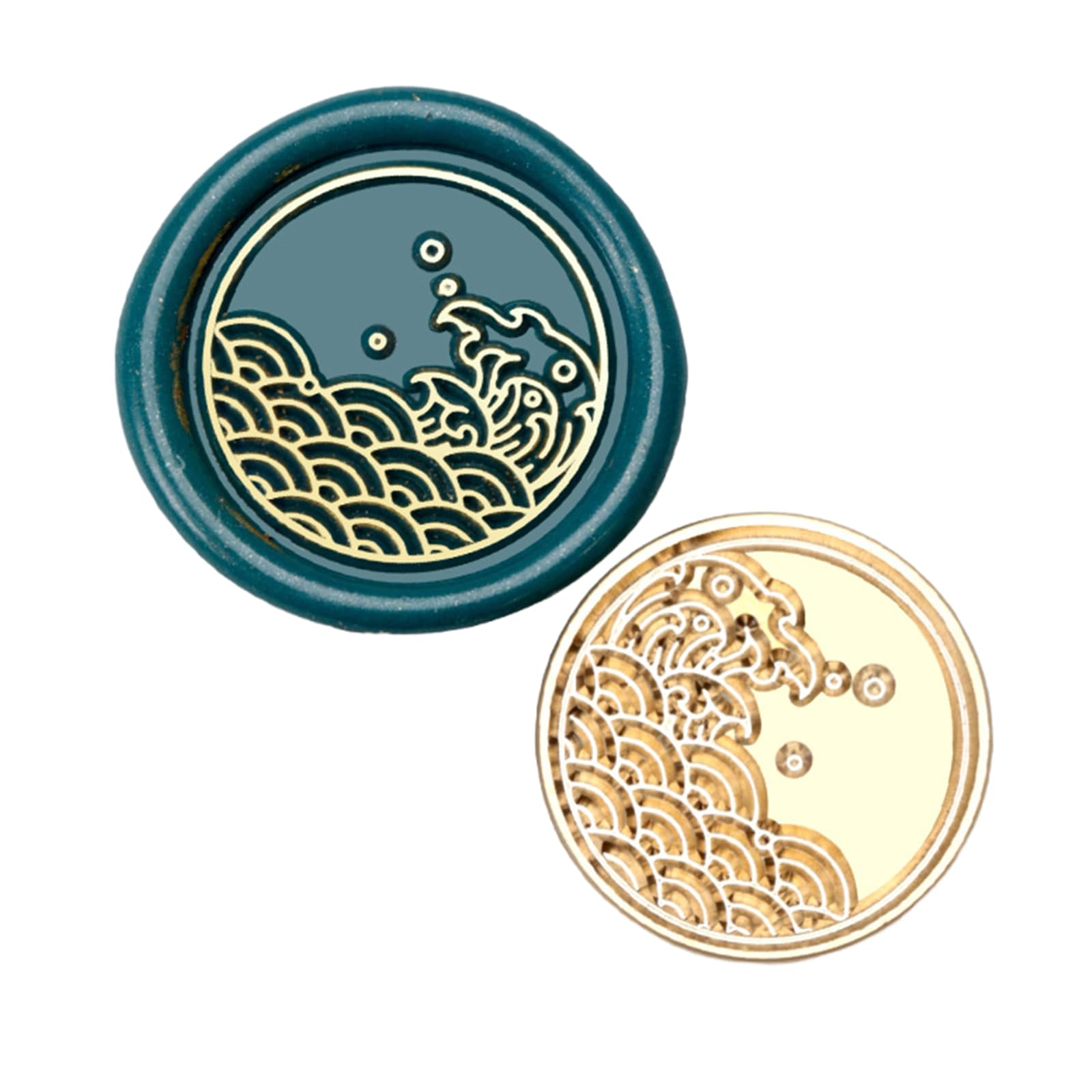 Yhplxyuus 10Pcs Embossed Sealing Stamp, Scrapbooking Stamp Head for Wedding Invitations, Wine Bottle, Package Embellishments Wrapping