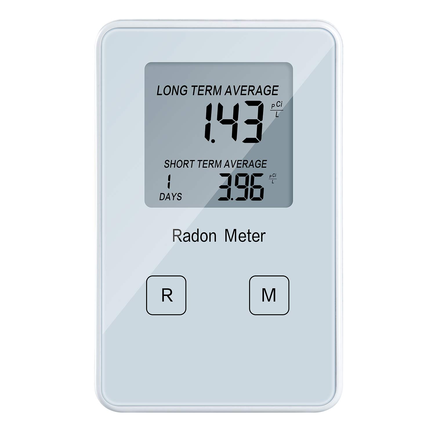 Buy Home Radon Detector, Portable Radon Meter, Long and Short Term Monitor, Rechargeable Battery