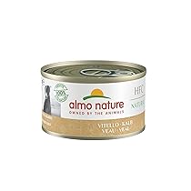 almo nature HFC Natural, Alimento Umido per Cani – Vitello – Human-Grade, Gluten-Free, Monoproteico, 95g, Confezione da 24, 2.28 kg
