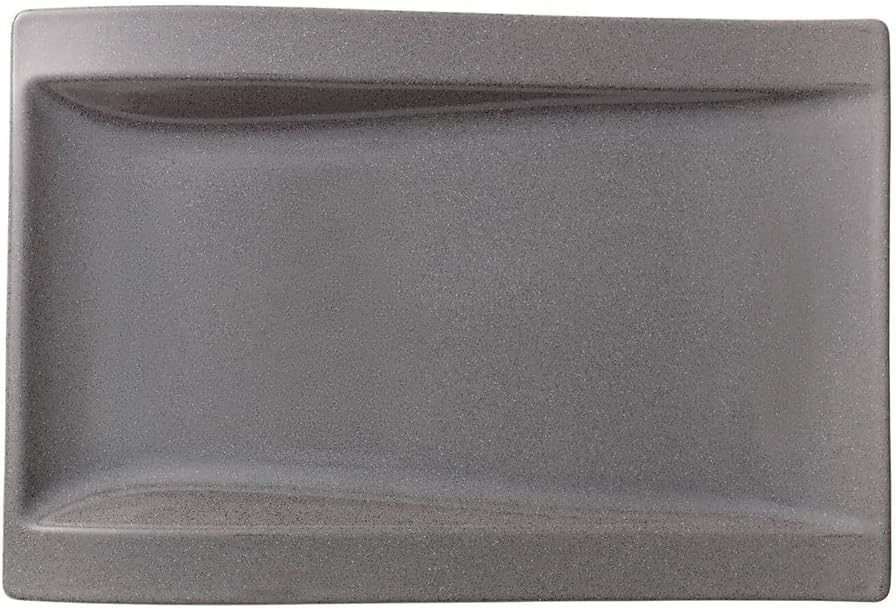 Villeroy & Boch 1041987405 New Wave Stone Cup & Saucer Set, Gray