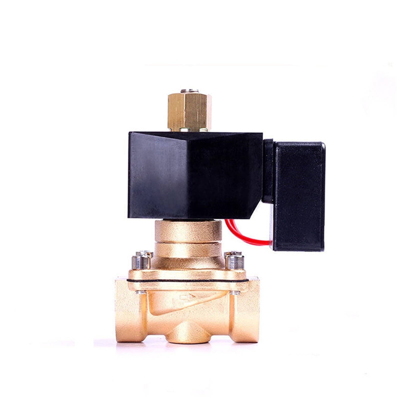 TREDSWQCV 1/2" Normally Open Brass Non Hot Solenoid Valve 24V 12V 110V 220V For 24 Hours Working(G-24VAC-NBR-SEAL)
