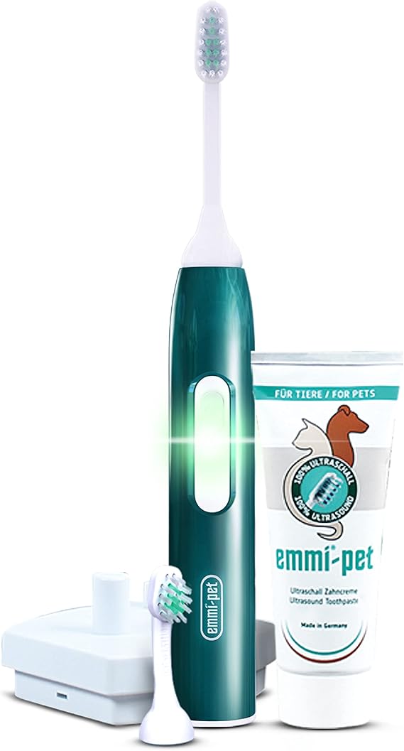emmipet Basic Set for Dogs Electric ultrasonic Dog Toothbrush