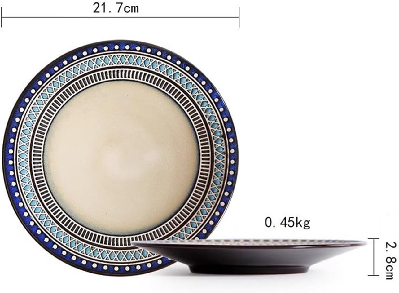 ディナープレート、セラミックサラダデザートプレートアメリカン ディナープレート、セラミックサラダデザートプレートアメリカン