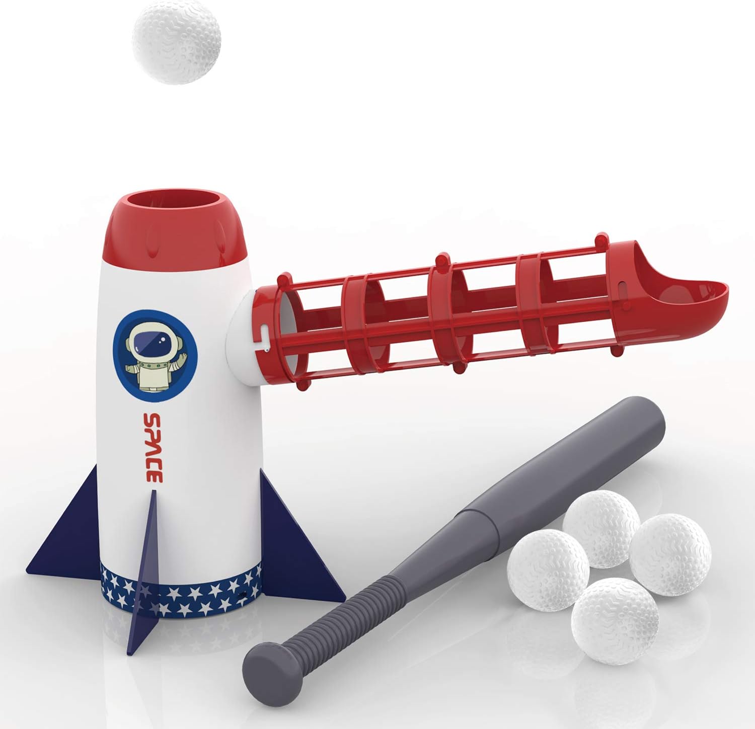 iPlay, iLearn Kids Backyard Baseball Pitching Machine Toys, Automatic Training Sport Set, Outdoor Pitcher Game, T Ball Batting Exercise Equipment, Birthday Gift for 5 6 7 8 Year Olds, Boys Child