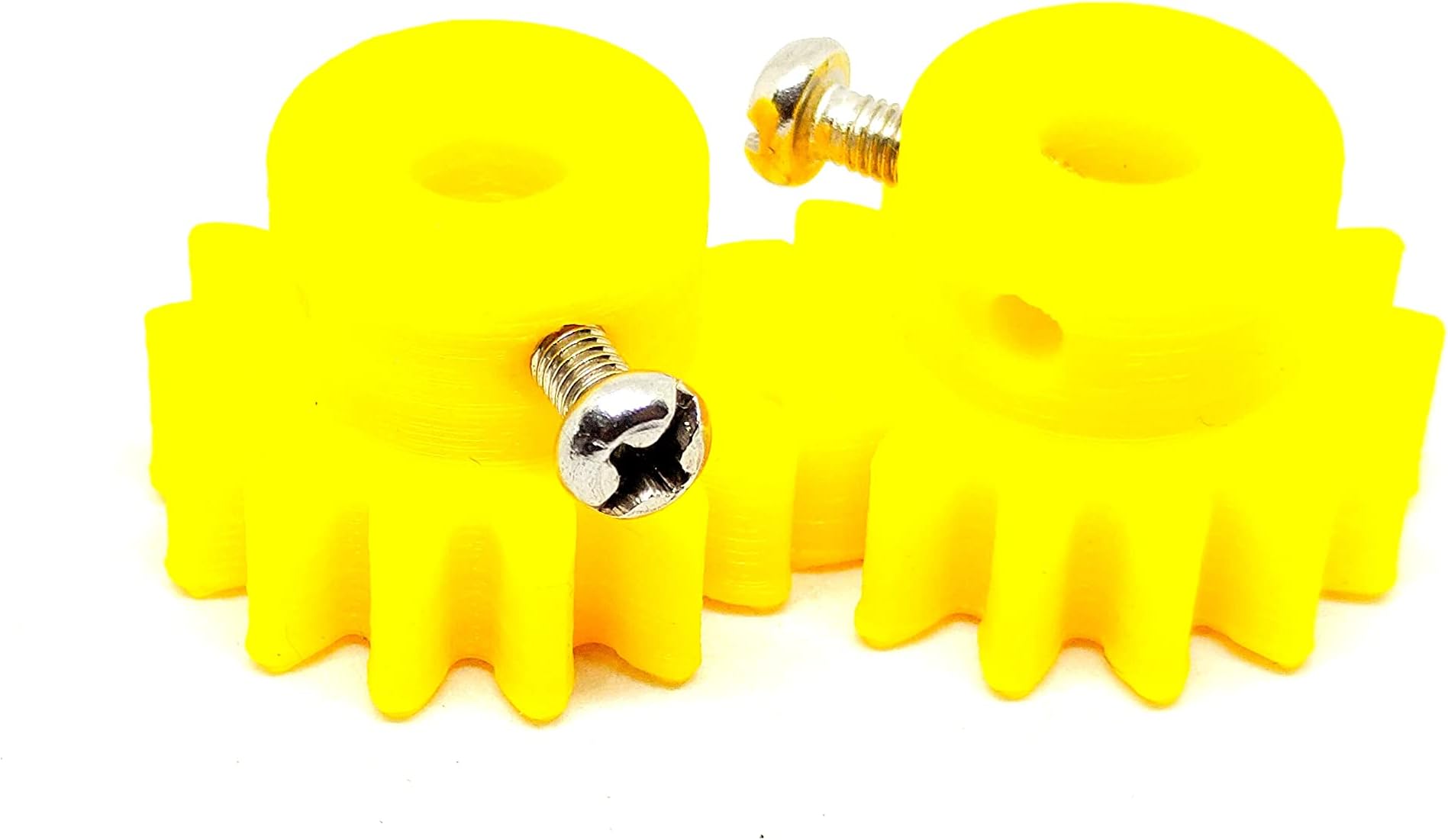 INVENTO 2pcs 3D Printed Plastic Spur Gear 14 Teeth, 1.5 Module, 24mm dia, 8mm Width, 5mm hole for DIY Projects