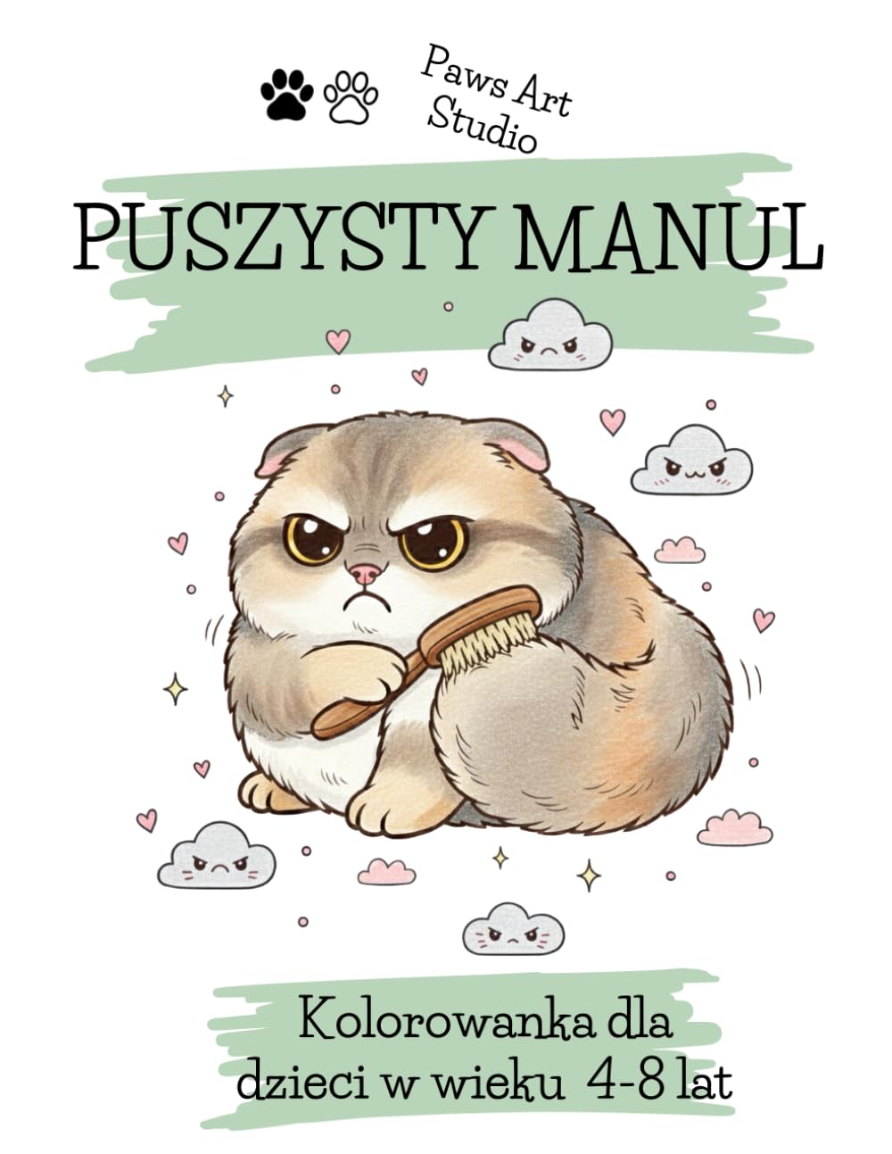 Puszysty Manul: Kolorowanka dla Dzieci – 40 Zabawnych i Prostych Wzorów: Książeczka aktywności dla maluchów i przedszkolaków w wieku 4-8 lat. Idealny prezent dla małych miłośników kotów!