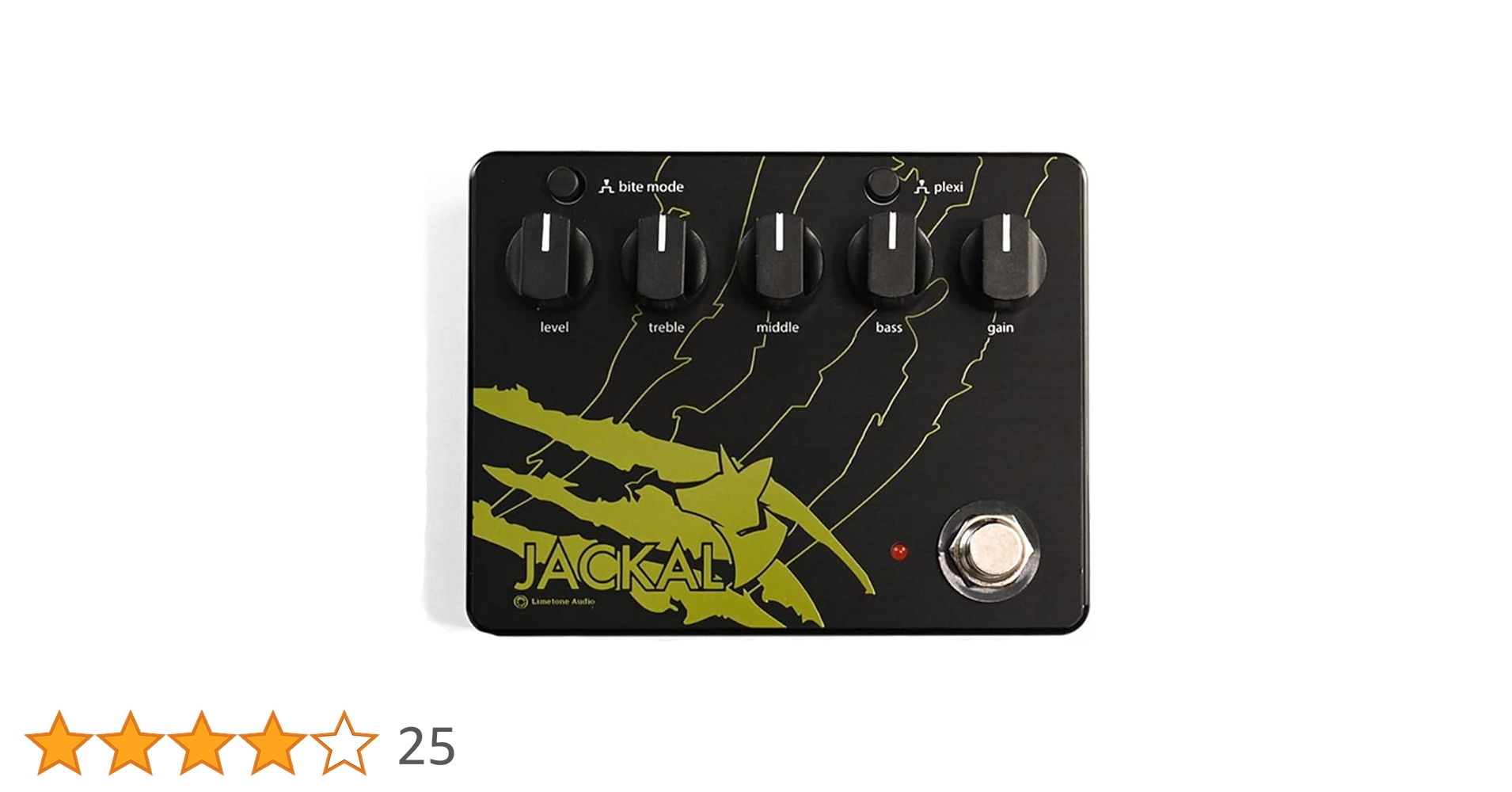 【美品】JACKAL ギターエフェクター Amazon | Limetone Audio JACKAL｜ギター用ディストーションペダル