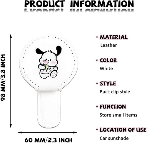 Miniatura 2 de Pauluios Bonito clip de lentes de sol para visera de automóvil, soporte magnético para gafas, soporte para lentes de sol para interior del