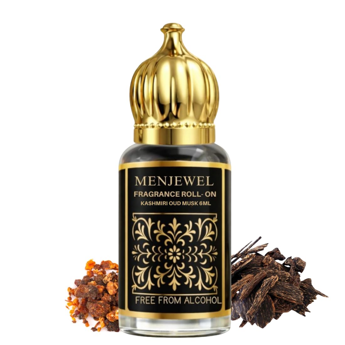 Menjewell Kashmiri Oud Musk Attar 6ml | Premium Alcohol-Free Long Lasting Roll-On Perfume Oil for Men & Women-image-4