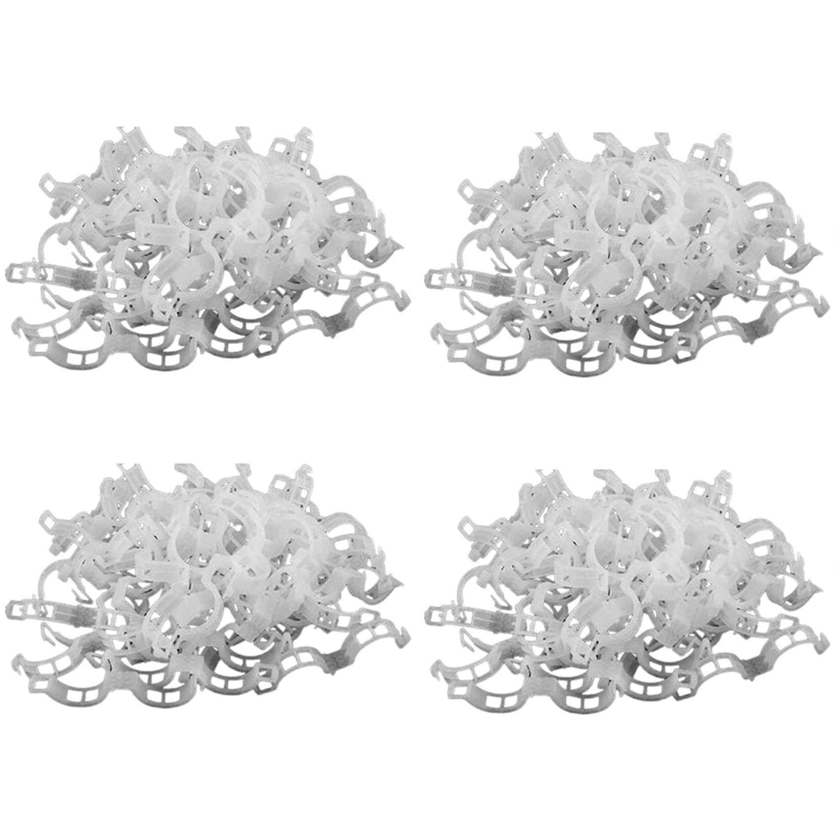 Ctrlzs White 400Pcs Plant Support Garden Clips Tomato Clips Supports/Connects Plants/Twine/Vines Trellis/Cages Plant Vine