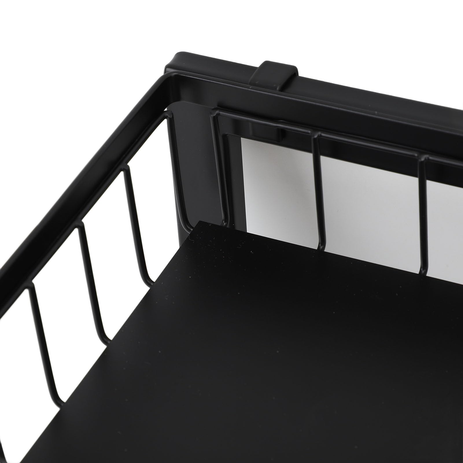 Organizzatore sotto il lavello Scaffale estraibile per armadietto Scaffale estraibile a doppio strato per Bagno Acciaio al carbonio Antiruggine 14,4x10,8x11,4 pollici Resi