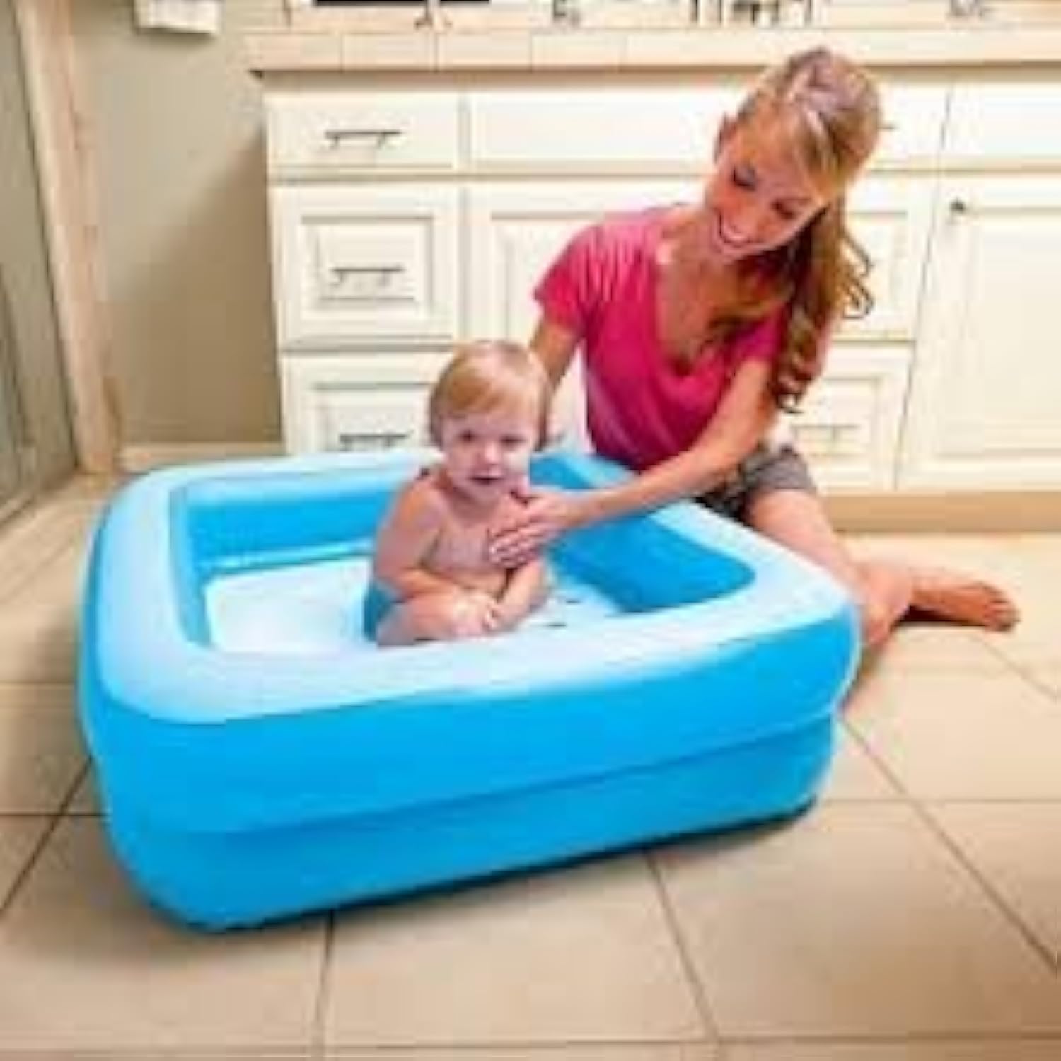 NHR Inflatable Kid’s Swimming Pool, Water Pool, Kiddie Pool, Kids Bath Tub, Baby Pool (86x86x25 cm, Blue) (B07Q17HBSC) Amazon Price History, Amazon Price Tracker
