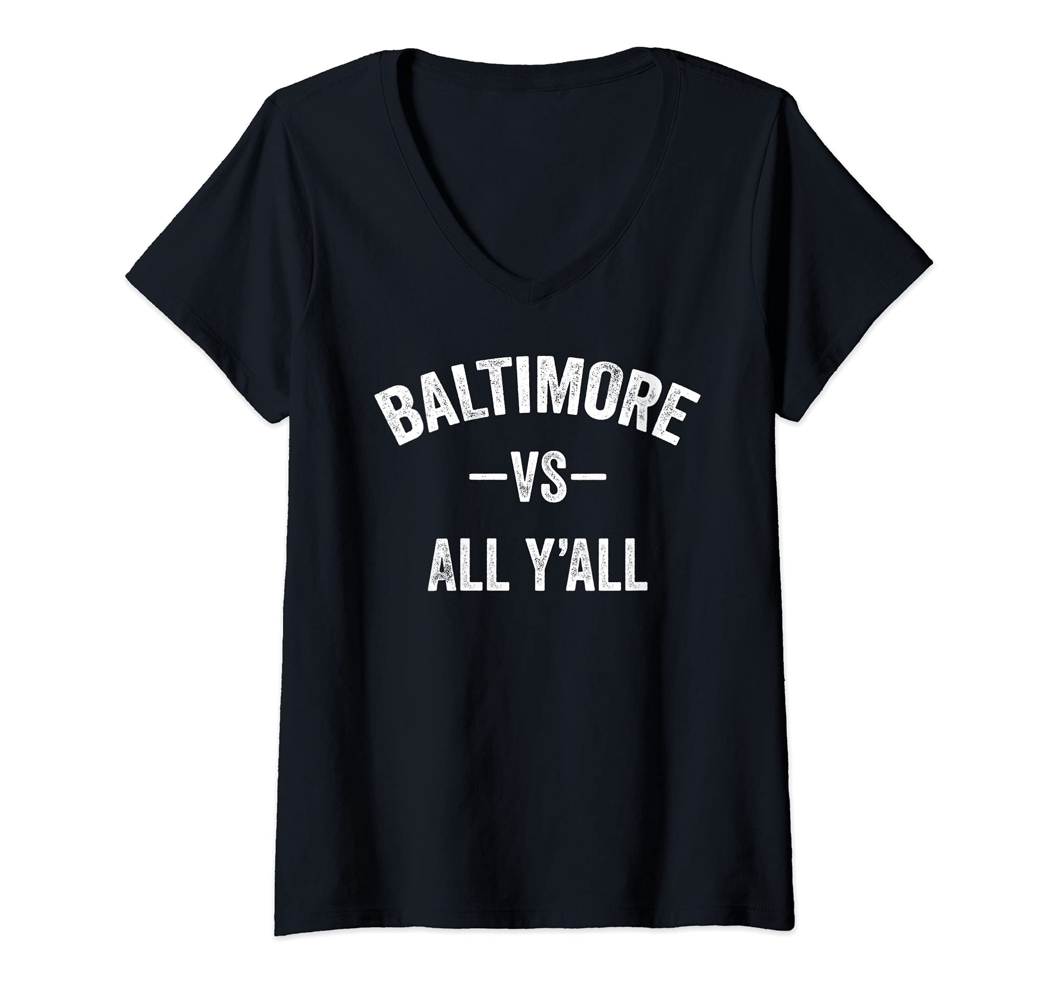 Womens All Sport Trends Men Women Kids - Baltimore vs all y'all V-Neck T-Shirt