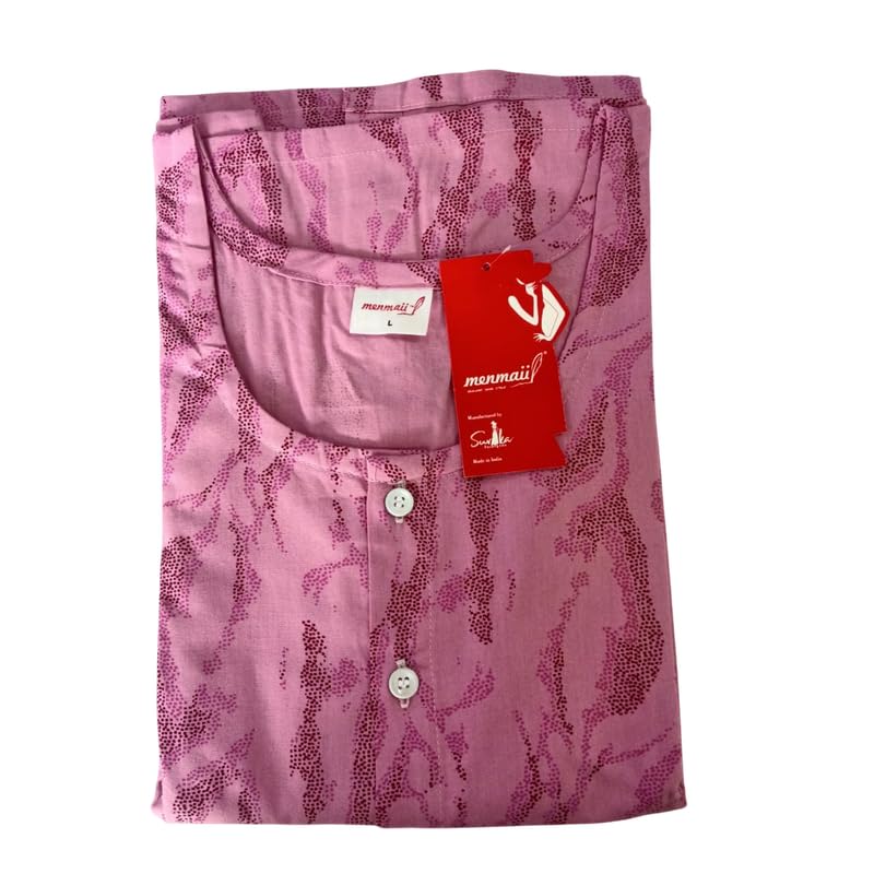 Image of Women's [Size - L- 4XL ] Full Open /Front Buttoned [a Kind of Adaptive Clothing] Multipurpose Nighty for Maternity /Pregnancy /Elderly /Patient /Feeding /Hospital Purpose Nighty(XL) - Calf Length
