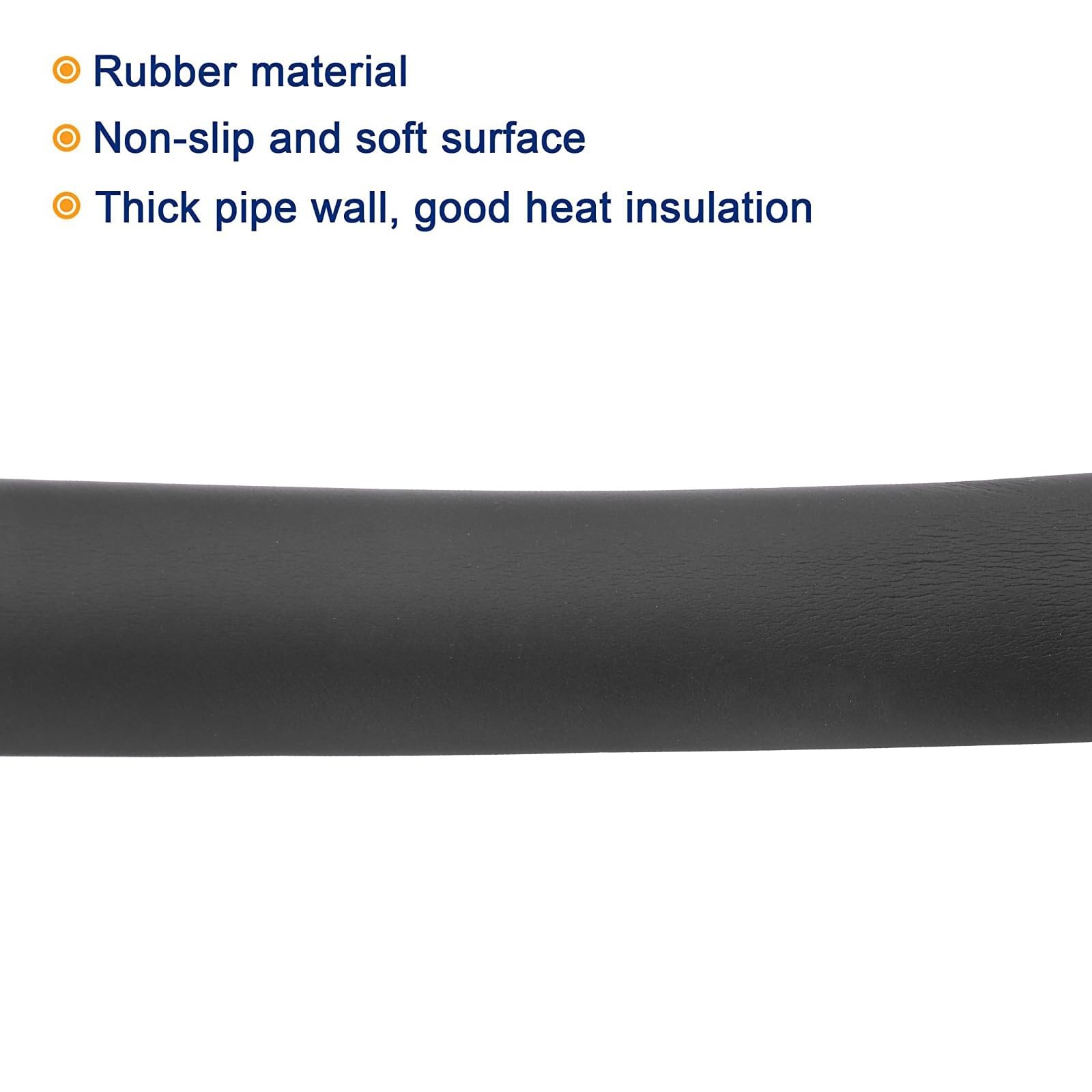 MECCANIXITY Pipe Insulation Foam Tube – 9mm ID X 17mm OD, 0.5m Length, Rubber Foam For Handle Grip, Water Pipe Insulation, Electrical Cable Protection